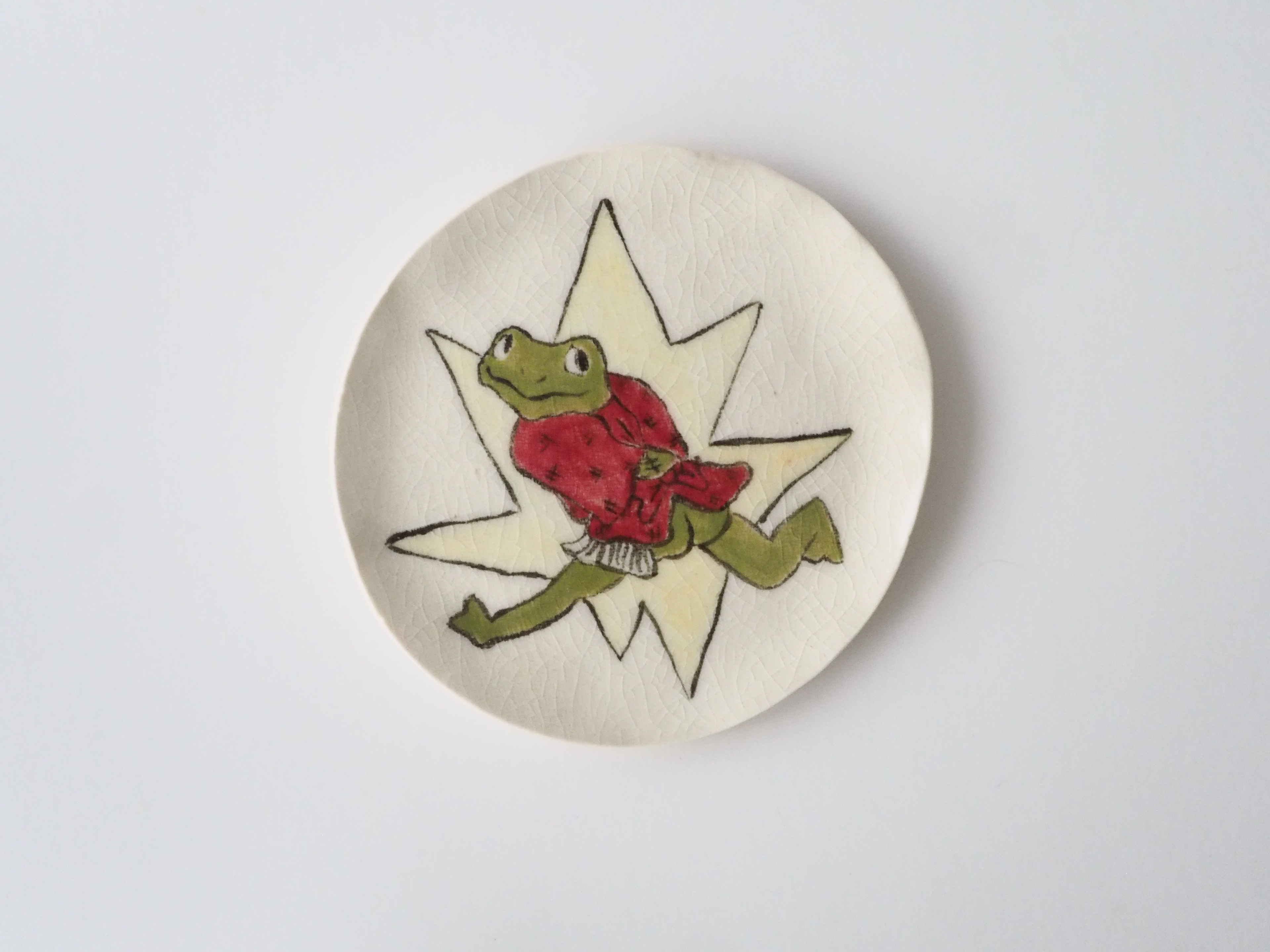 $30 [Original dancing frog - 3.5in x 3.5in]