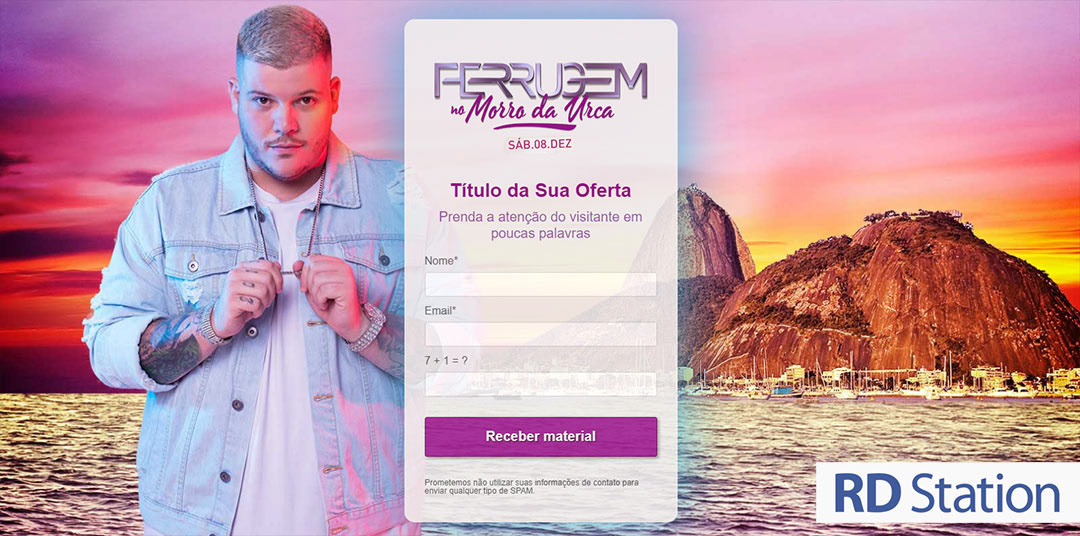 Landing Page - Ferrugem no Morro da Urca