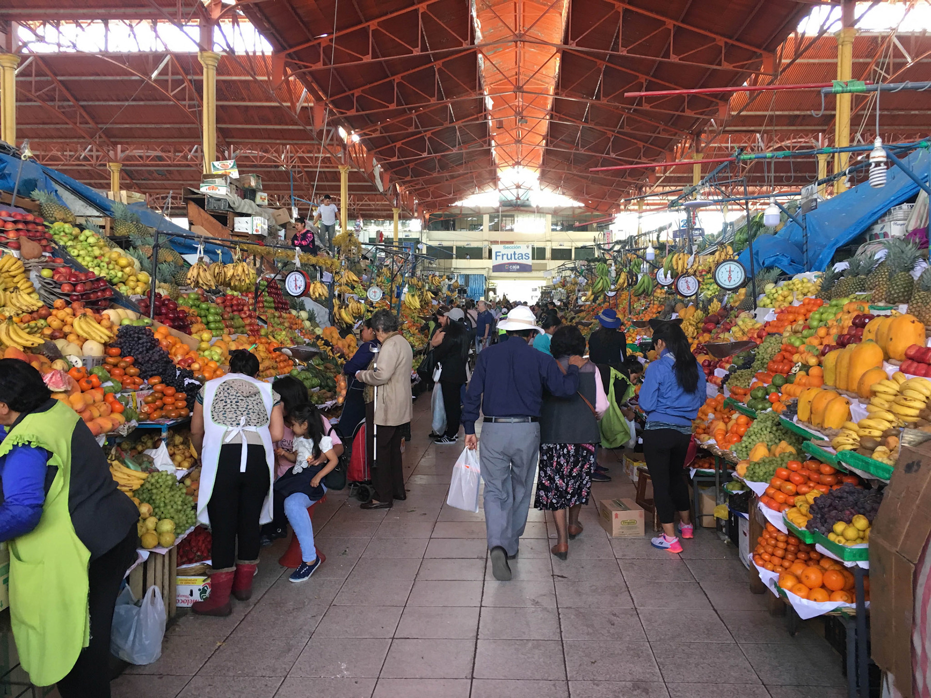 Local fruit market, Peru