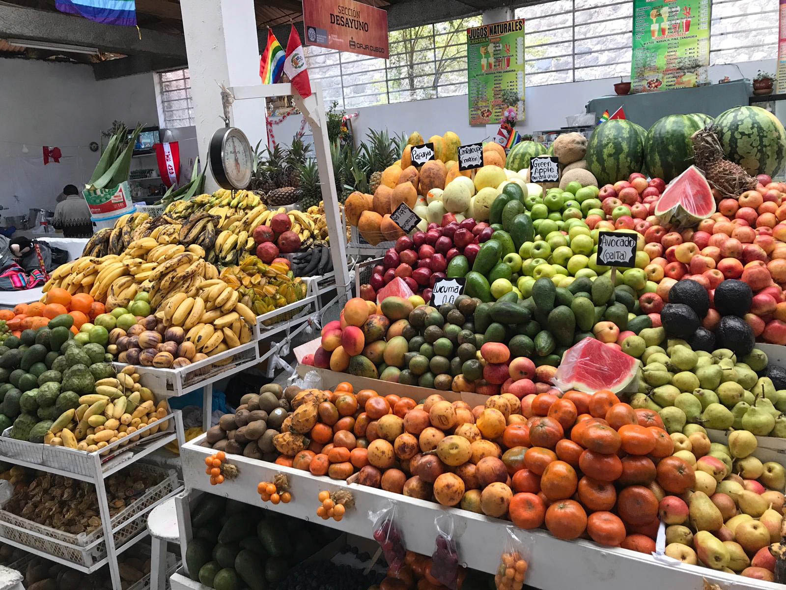 Local fruit market, Peru