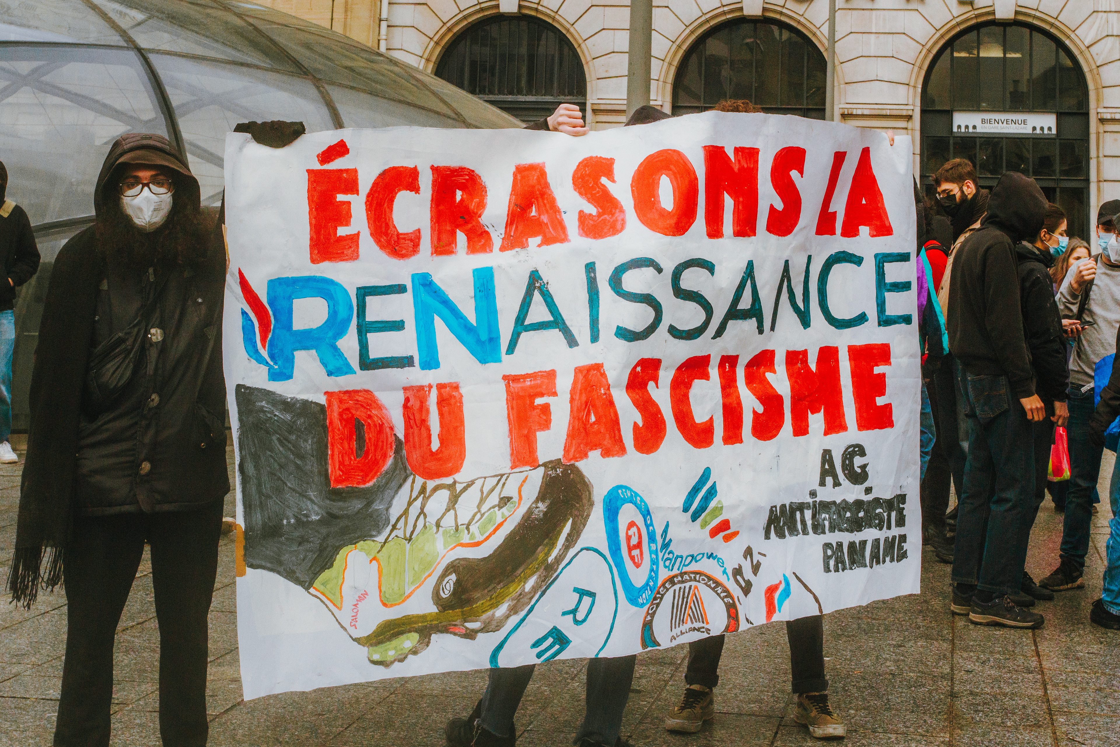 Manifestation contre le loi immigration de Gérald Darmanin (Premier ministre), Paris, France, 25 janvier 2024
