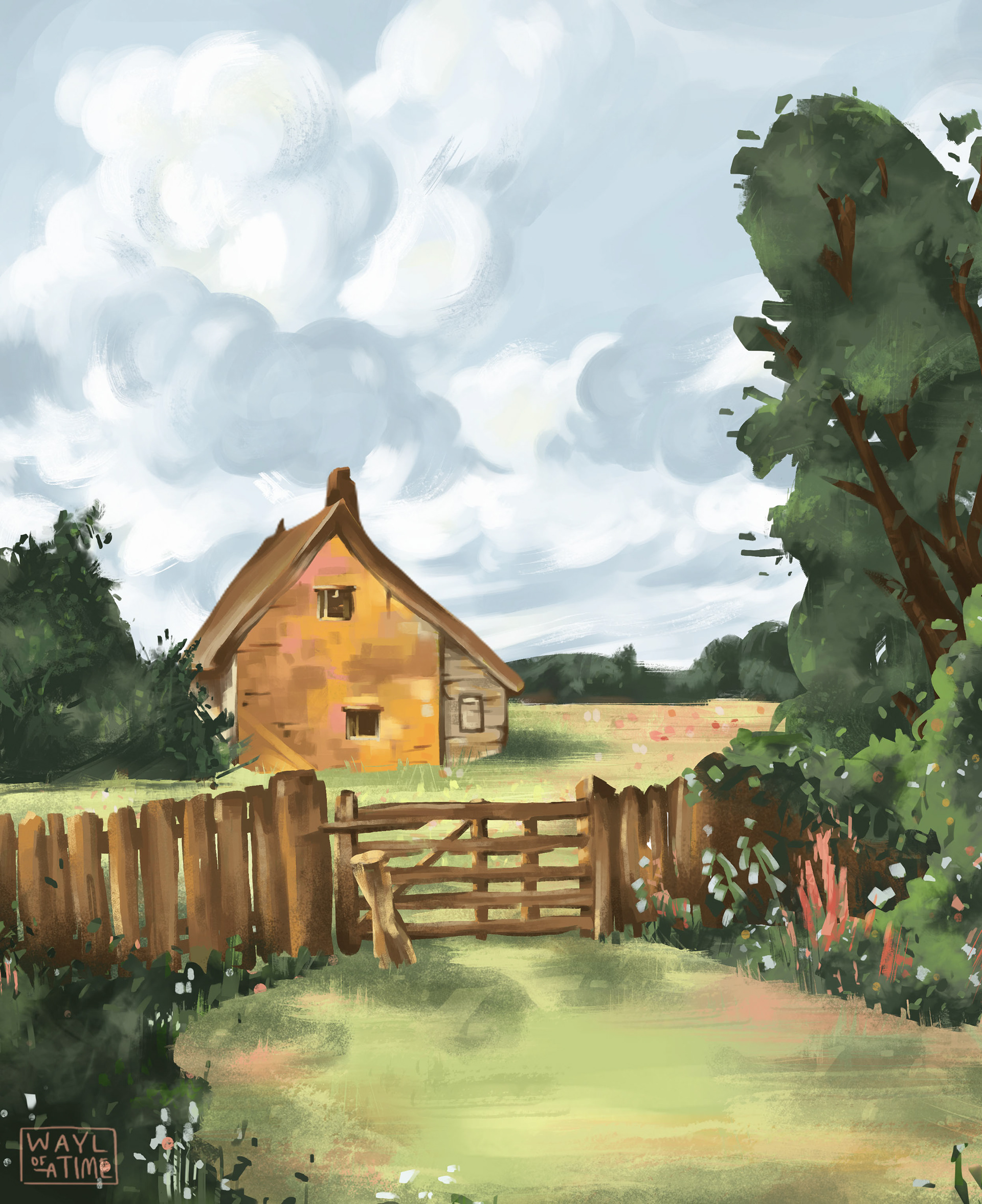 A study of ‘Cottage in a Cornfield’ by John Constable