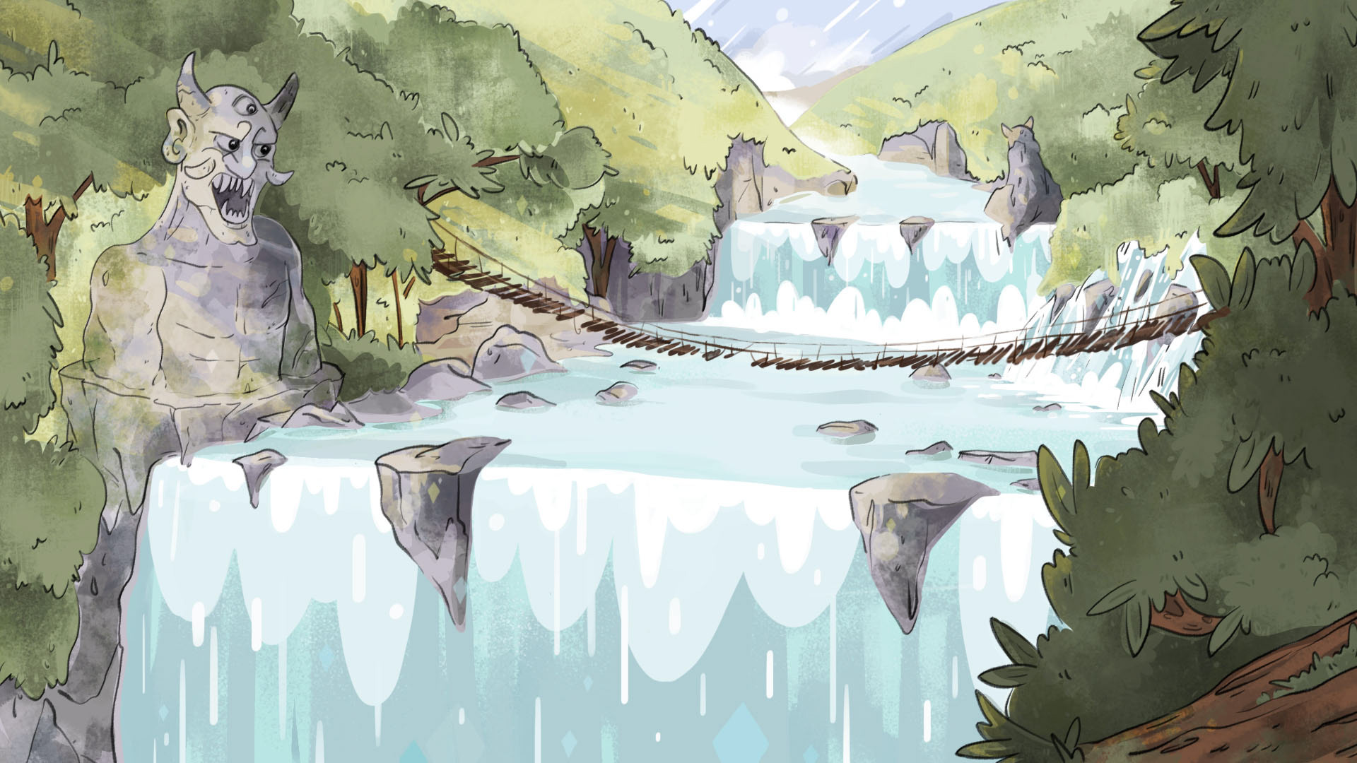 Oni Over the Bridge