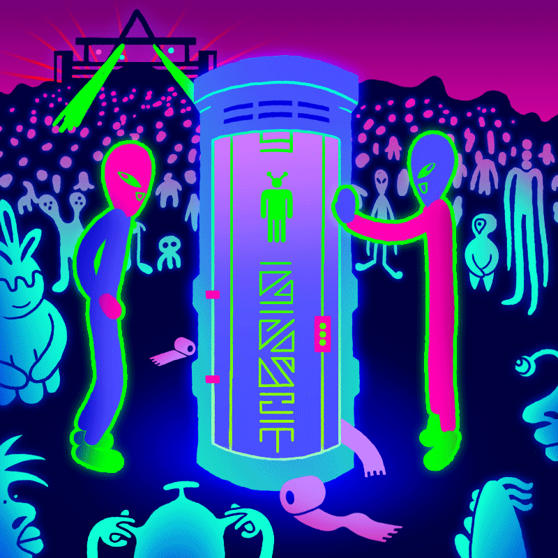 Porta Party - Rotoscope exercise referencing a 90's fitness program