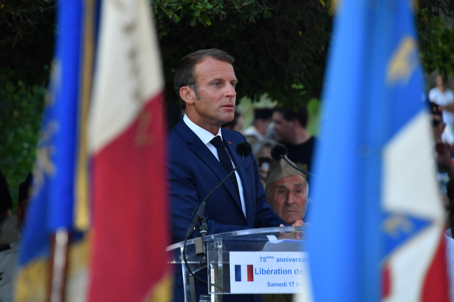 on August 17, 201 in Bormes les Mimosa southern France. YANN COATSALIOU / AFP