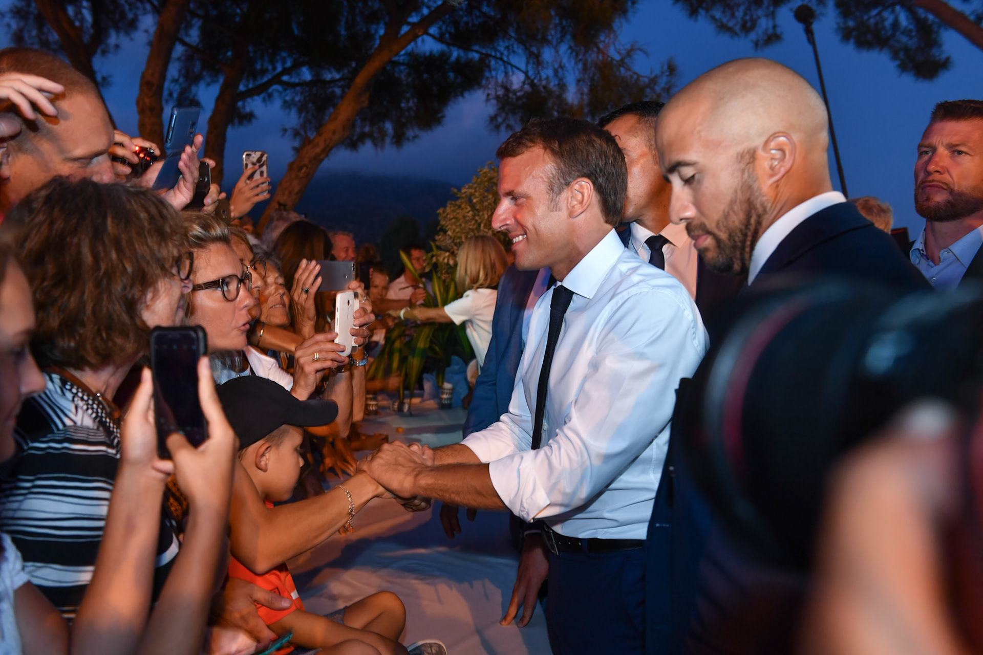 on August 17, 201 in Bormes les Mimosa southern France. YANN COATSALIOU / AFP