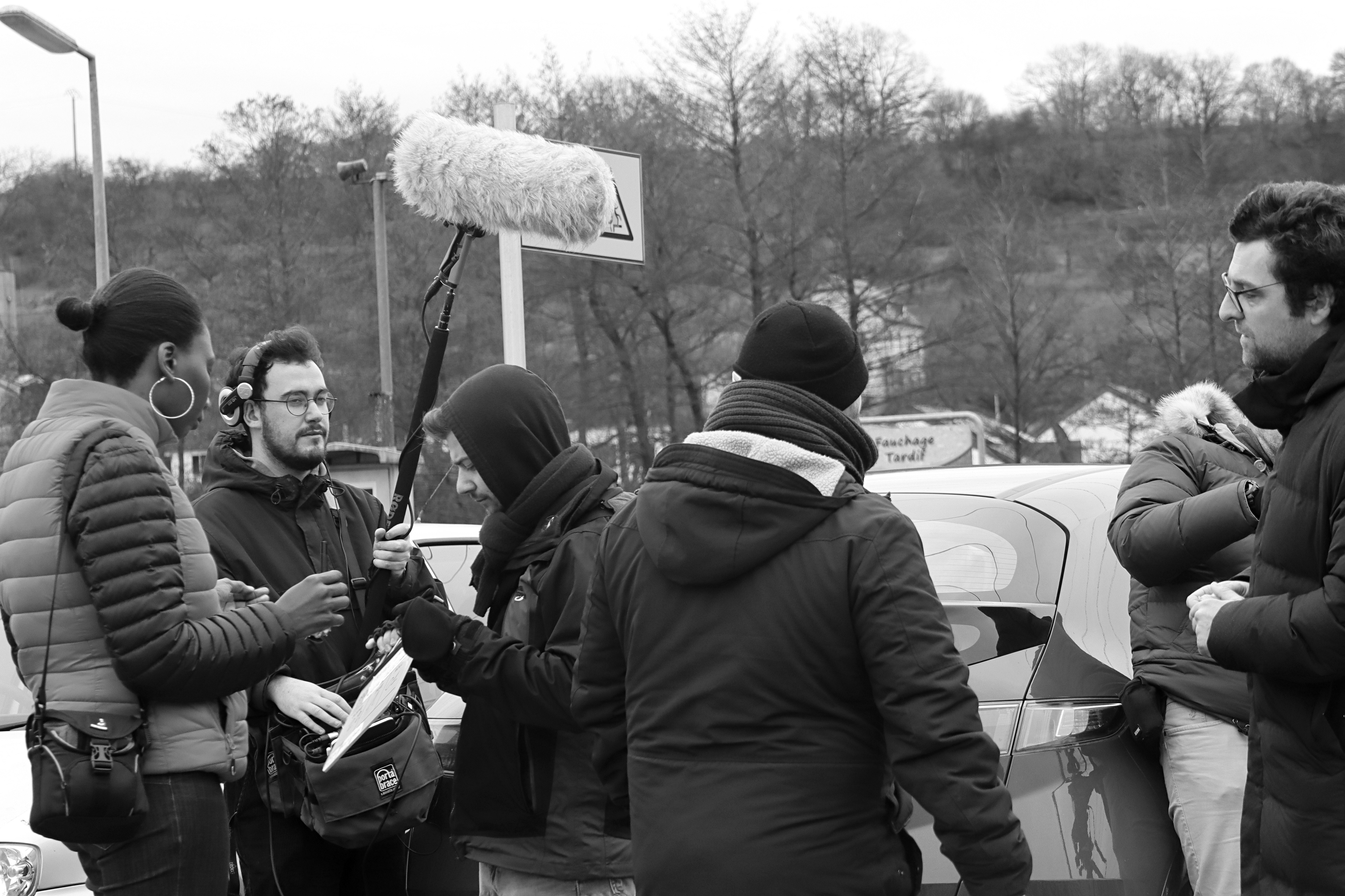 Extrait du tournage du film sur le vécu de réfugiés de la guerre d'Ukraine ressortissants de pays tiers