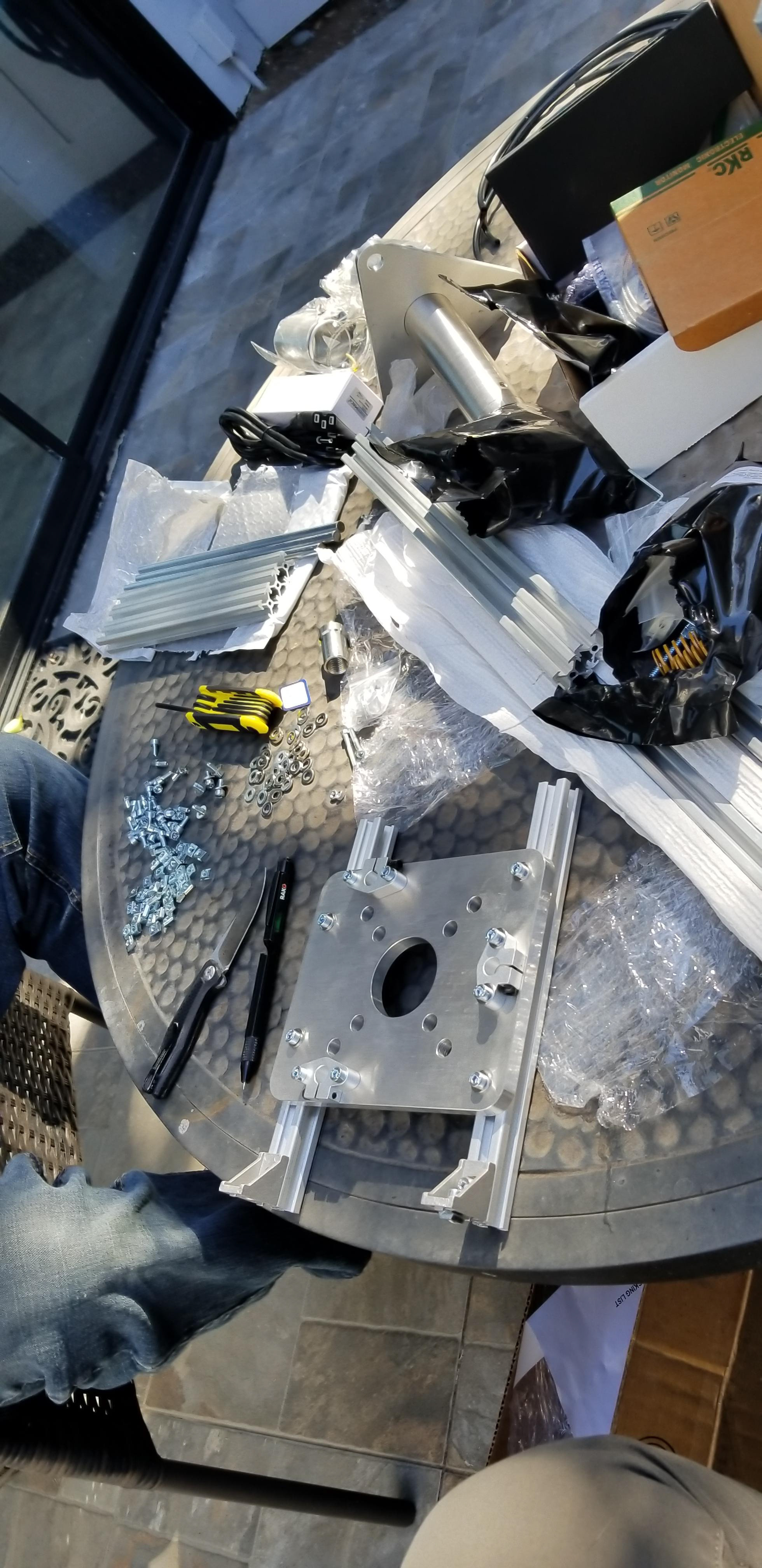 The Machine came as a parts kit that we had to assemble from stratch