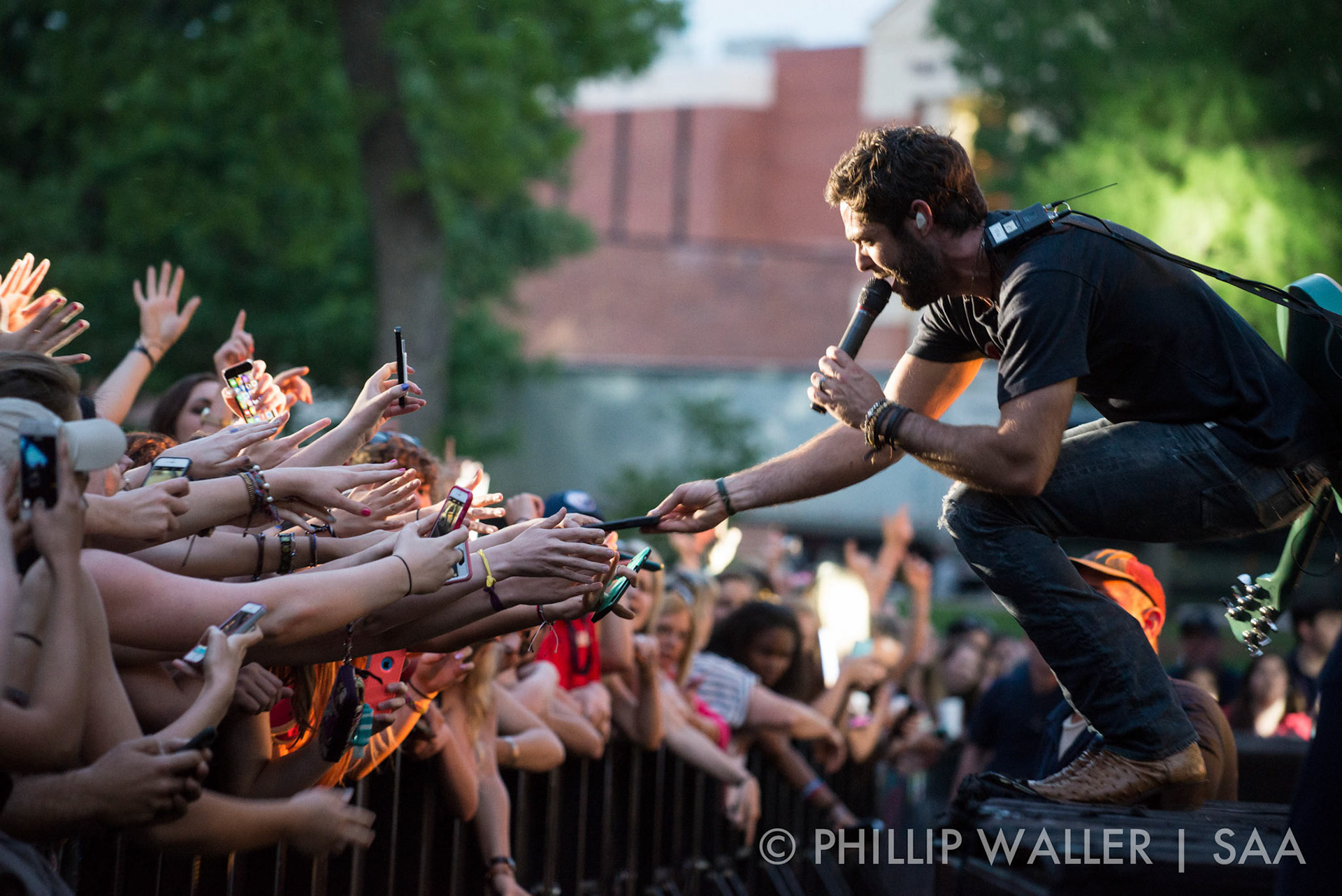 Thomas Rhett, Iron and Wine and Love and Theft perform in the Grove on Sunday, April 26, 2015 for the Student Activities Association (SAA) Spring Concert. {photog} | SAA