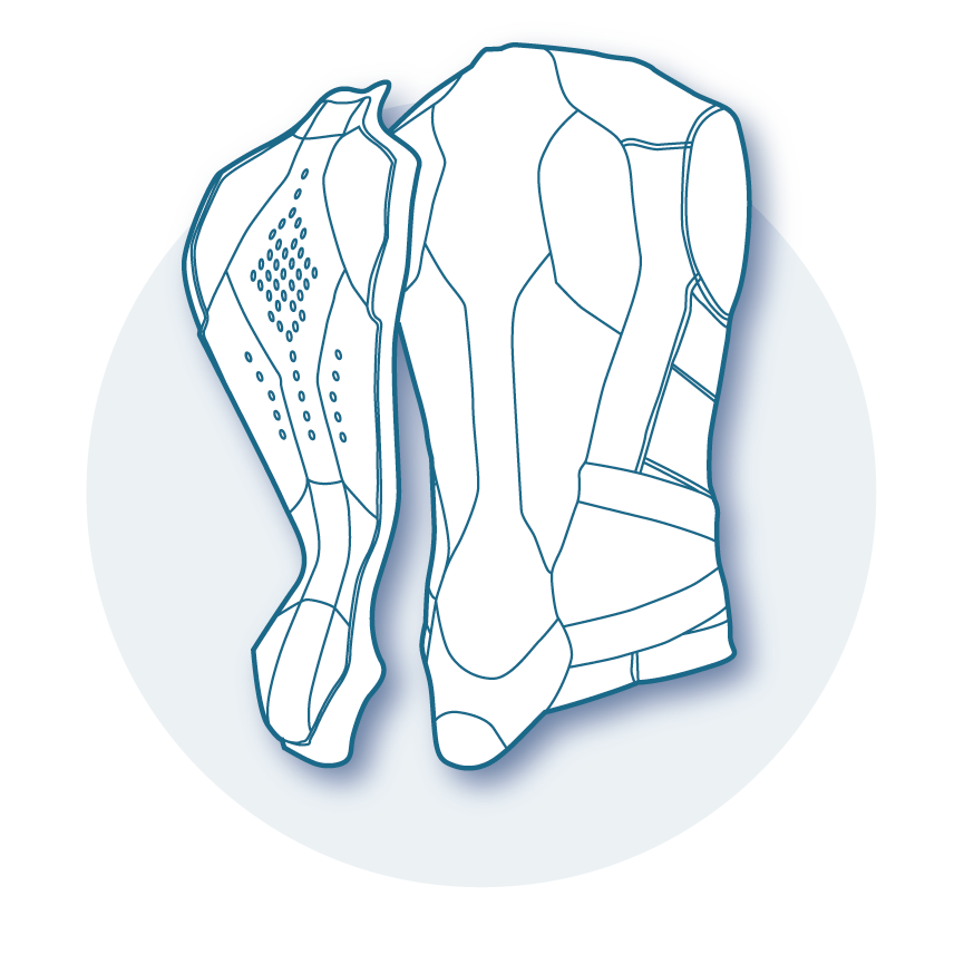 Ski back protection