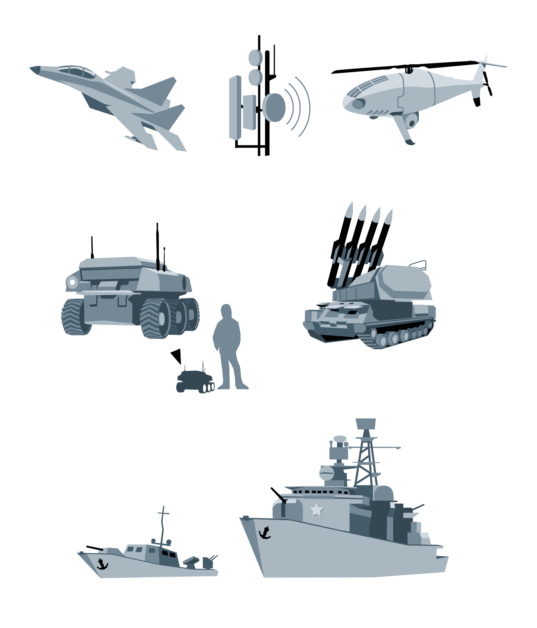 Pictograms of safety measures