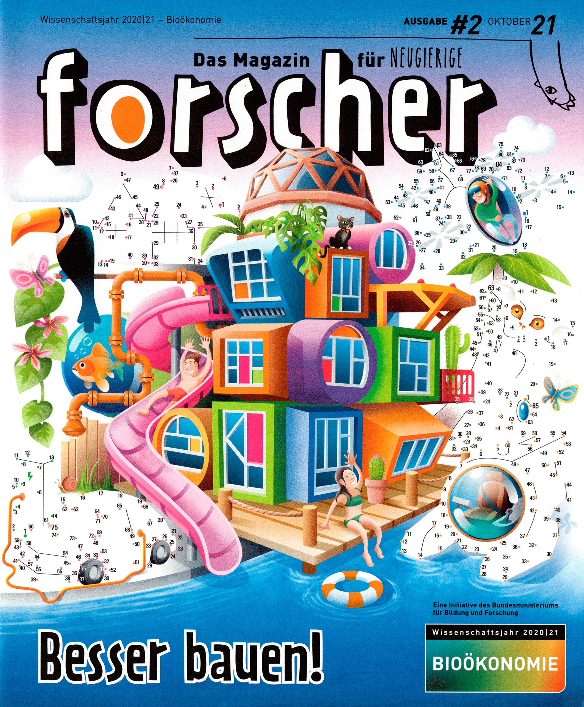 TItelcover Forscher Magazin "Besser bauen!"