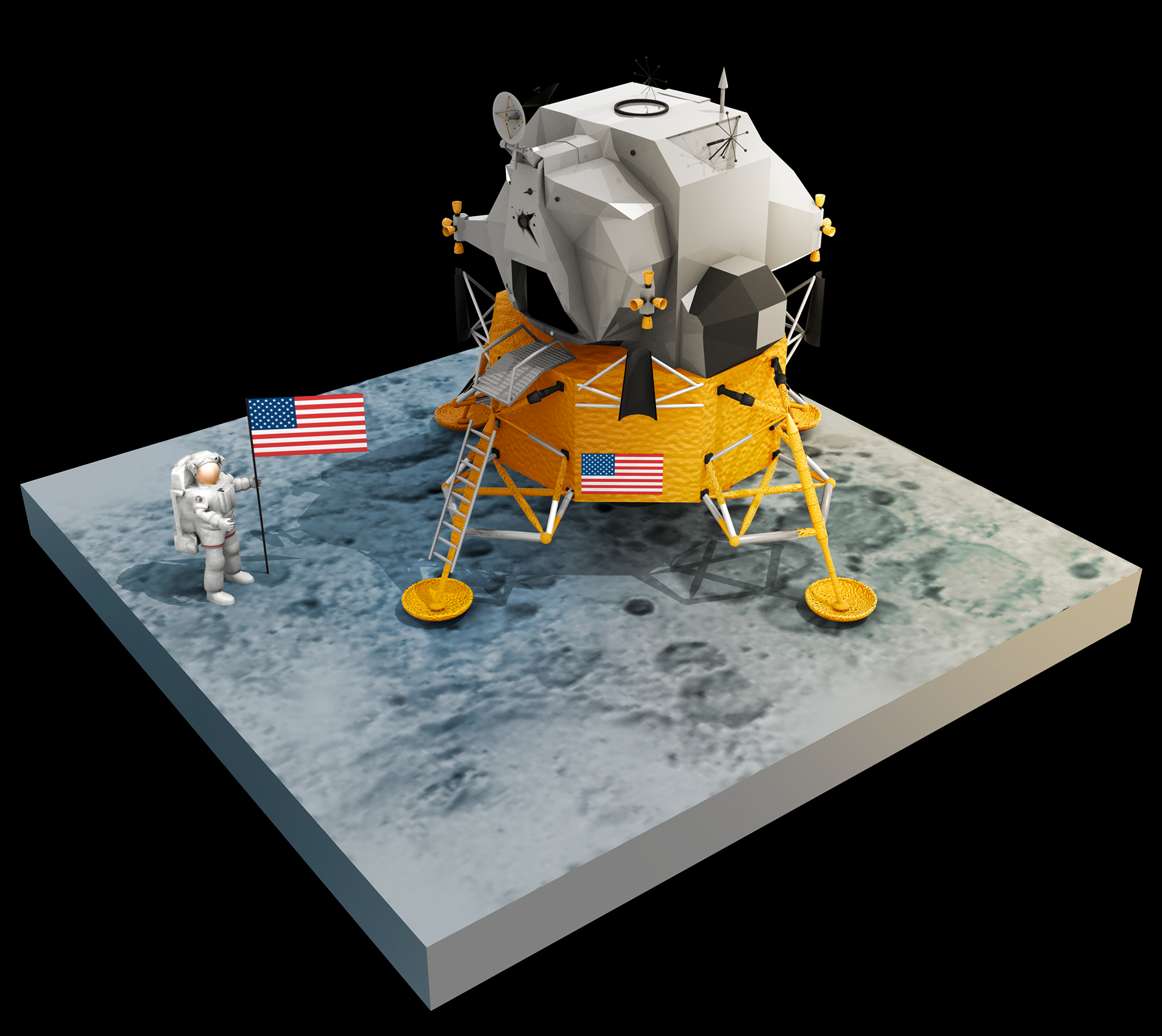 Landing on the moon