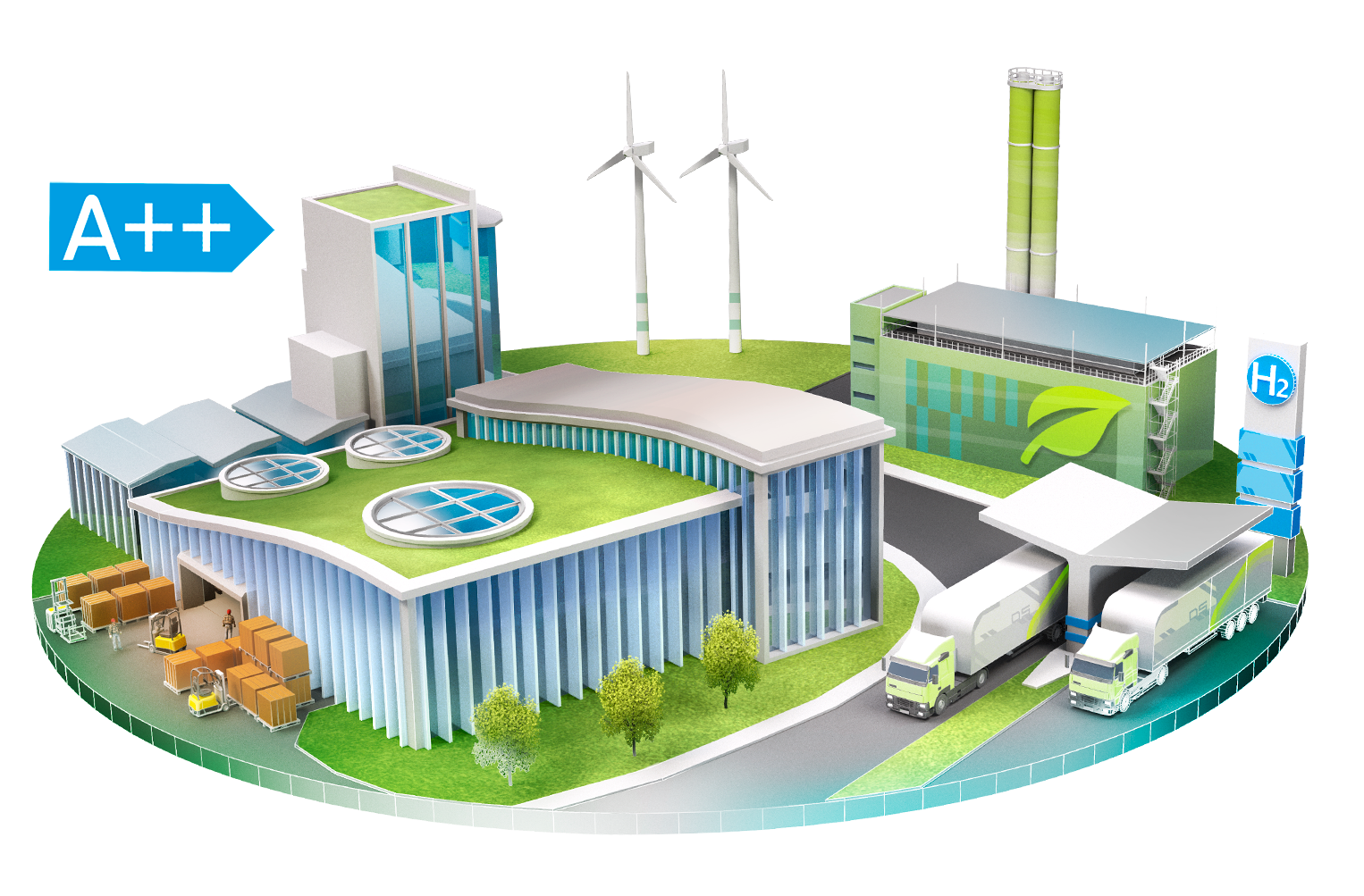 Illustration for the green industry