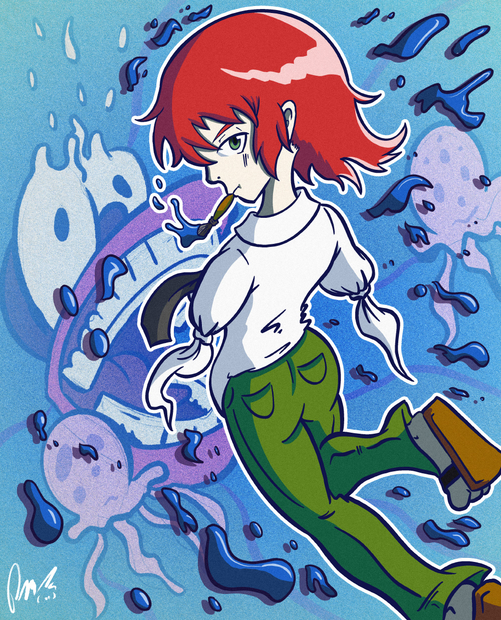 Paint the Town Prussian Blue (Katawa Shoujo) 2020