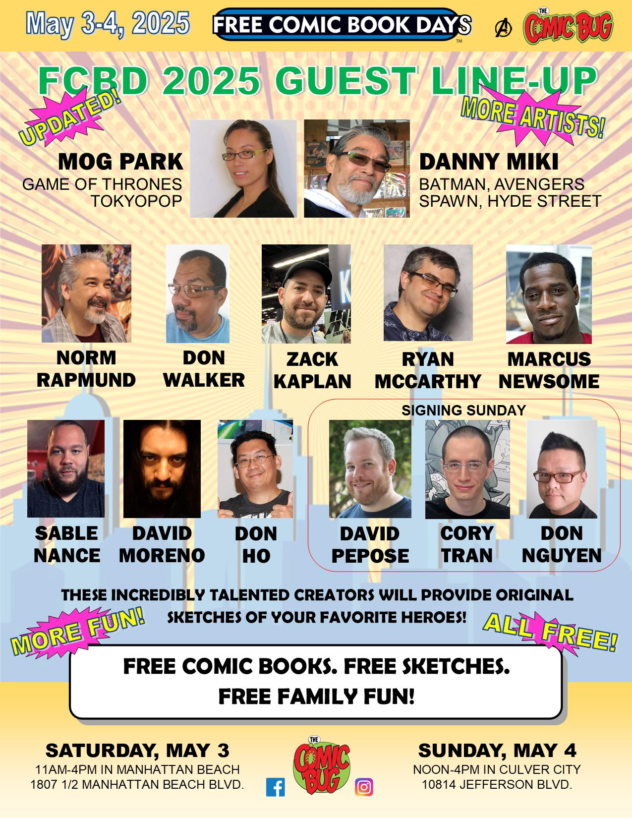 Free Comic Book Day 2025 @The Comic Bug