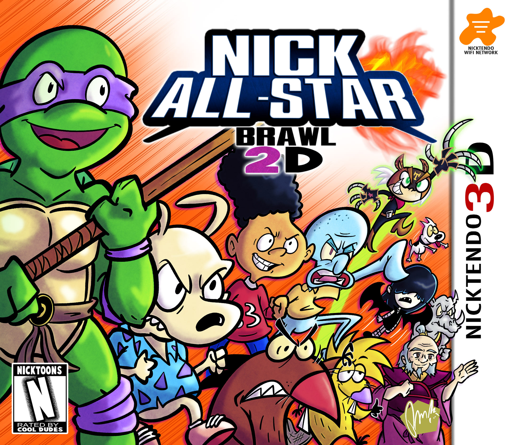 Nick Allstar Brawl 2 (3DS Cover) 2023
