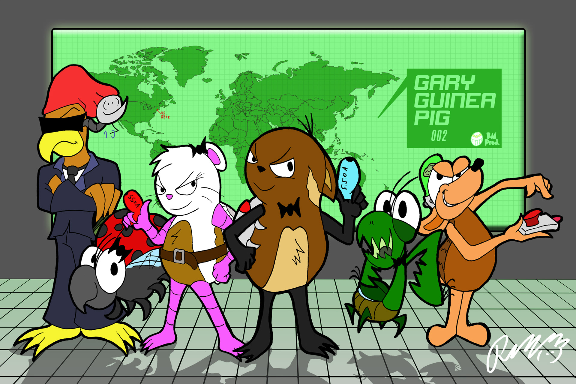 Gary Guinea Pig Cast (2014)