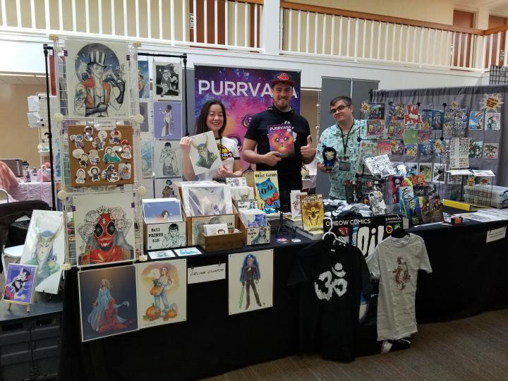 San Diego Comic Fest (2022) with @purpleceline & @omeowcomics 