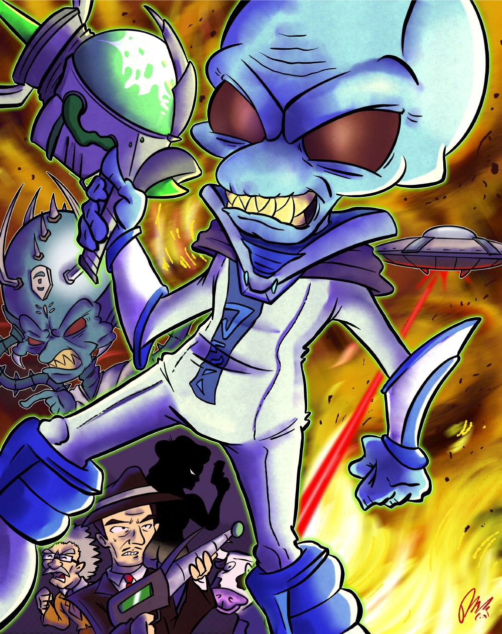 Puny Humans! (Destroy All Humans) 2021