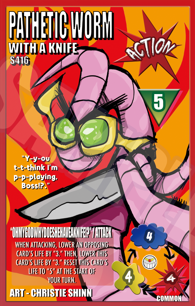 S416 Pathetic Worm: With a Knife - Christie Shinn