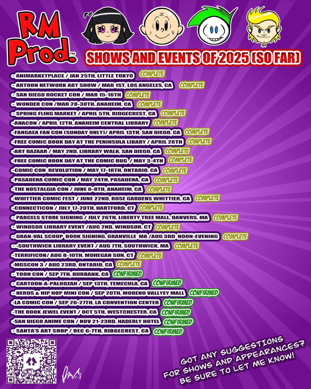 2025 Shows (So Far)