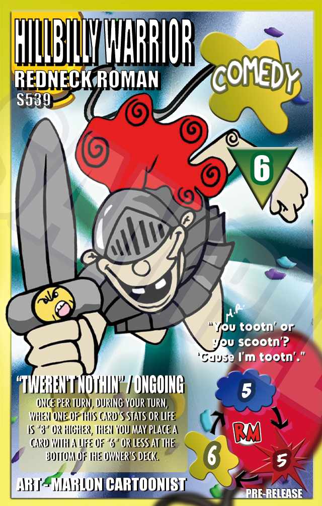 S539 Hillbilly Warrior: Redneck Roman - Marloon Cartoonist