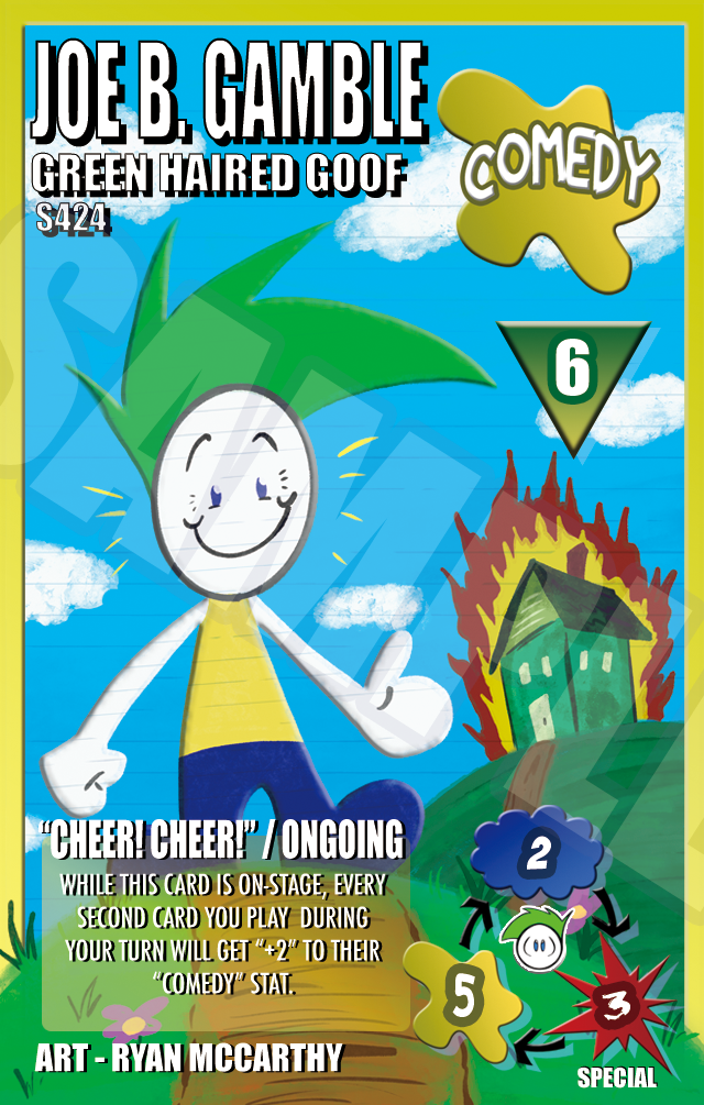 S424 - Joe B Gamble: Green Haired Goof - Promo Variant