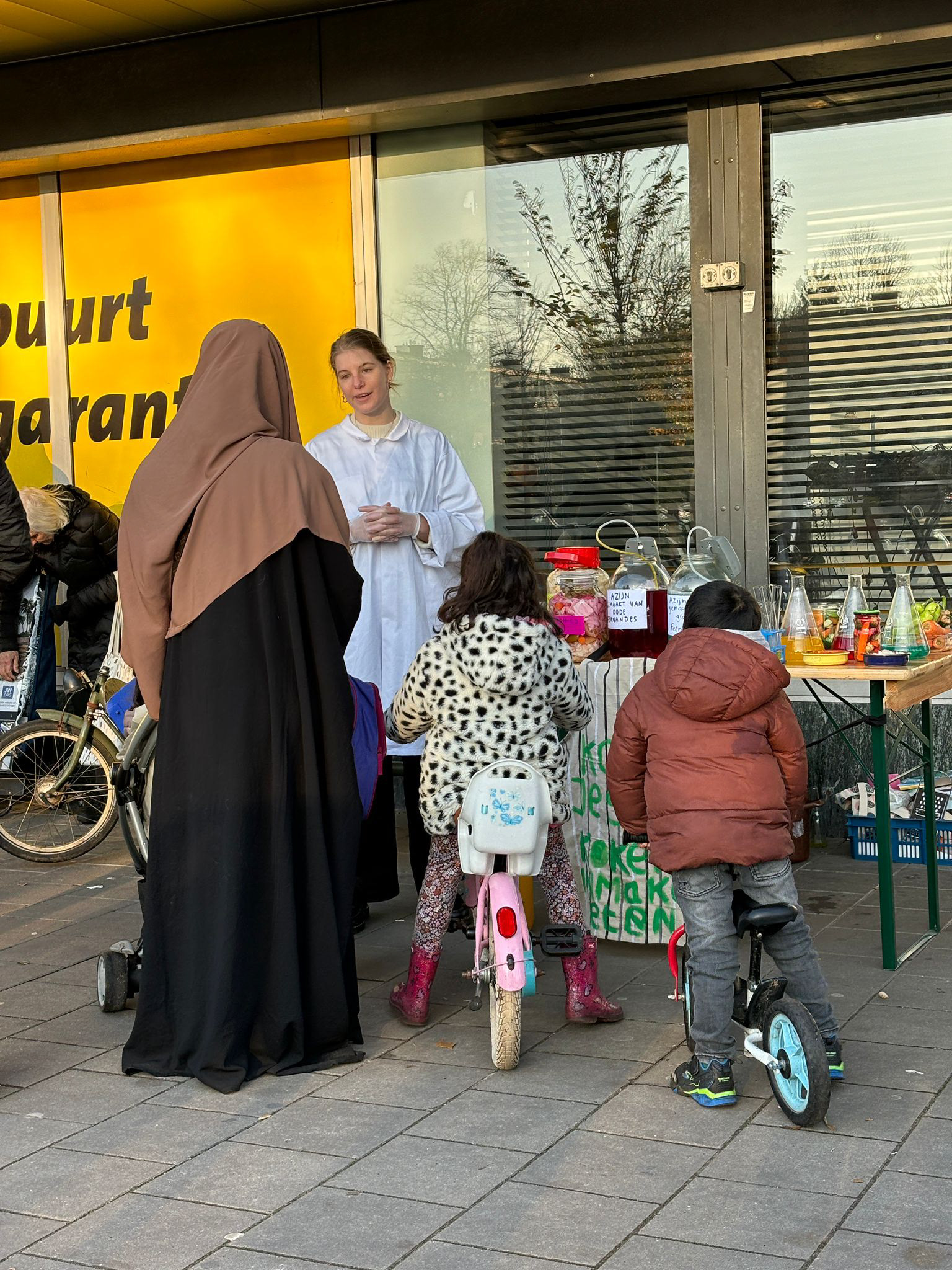 Tijdens de mad scientist interventie