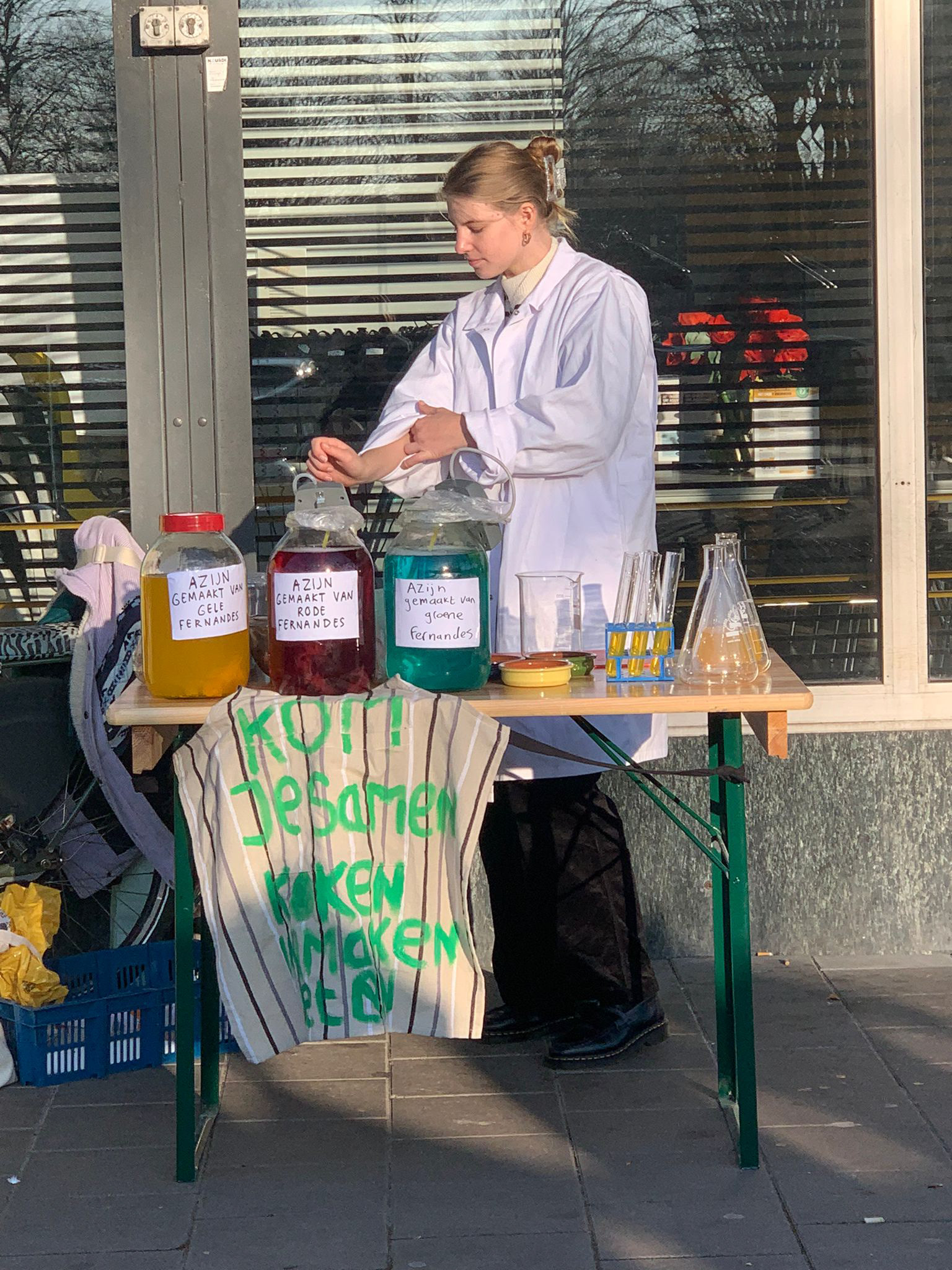 Tijdens de mad scientist interventie