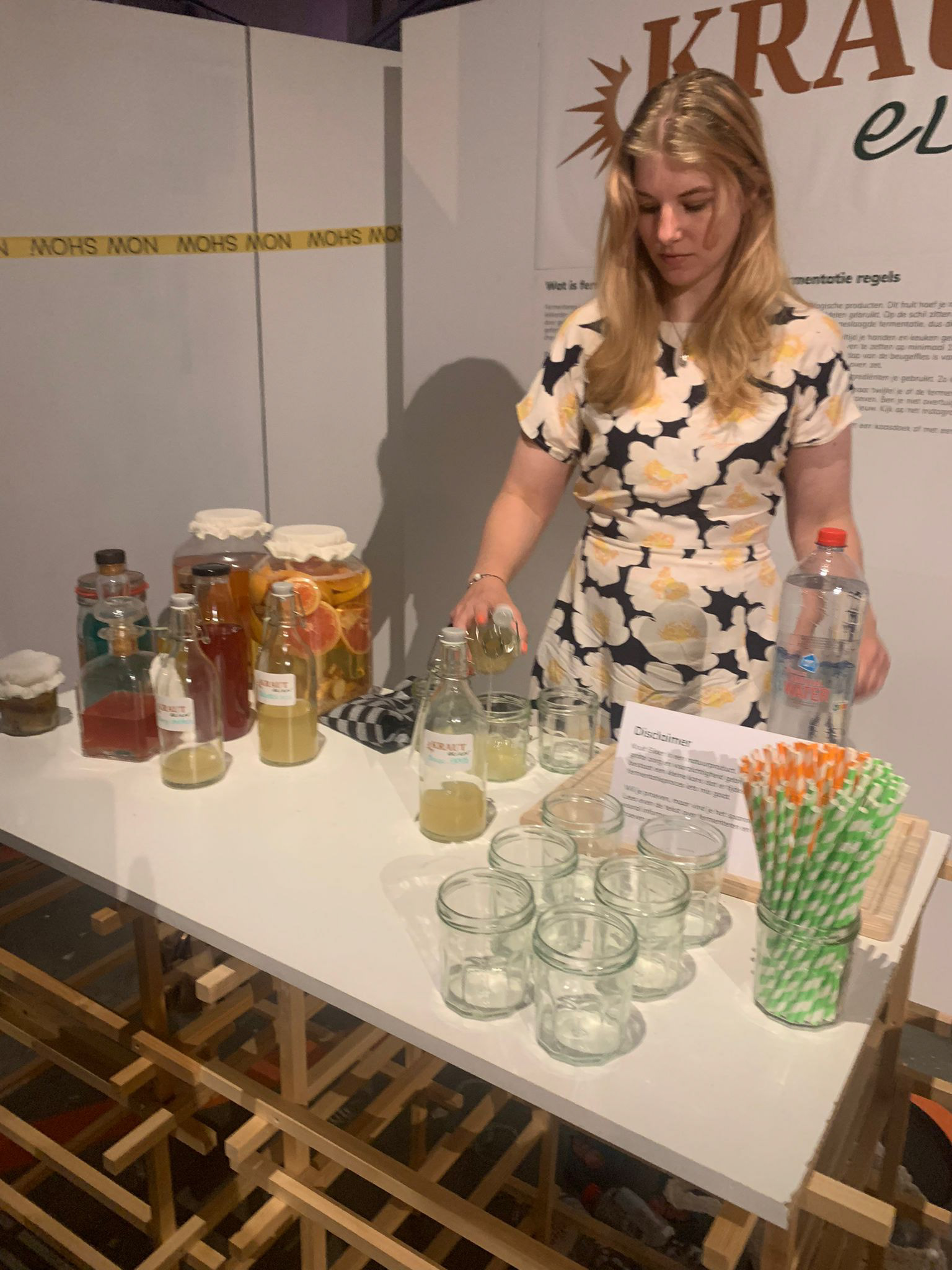 Kraut elixer op de eind expositie van het St.Joost  juli 2024