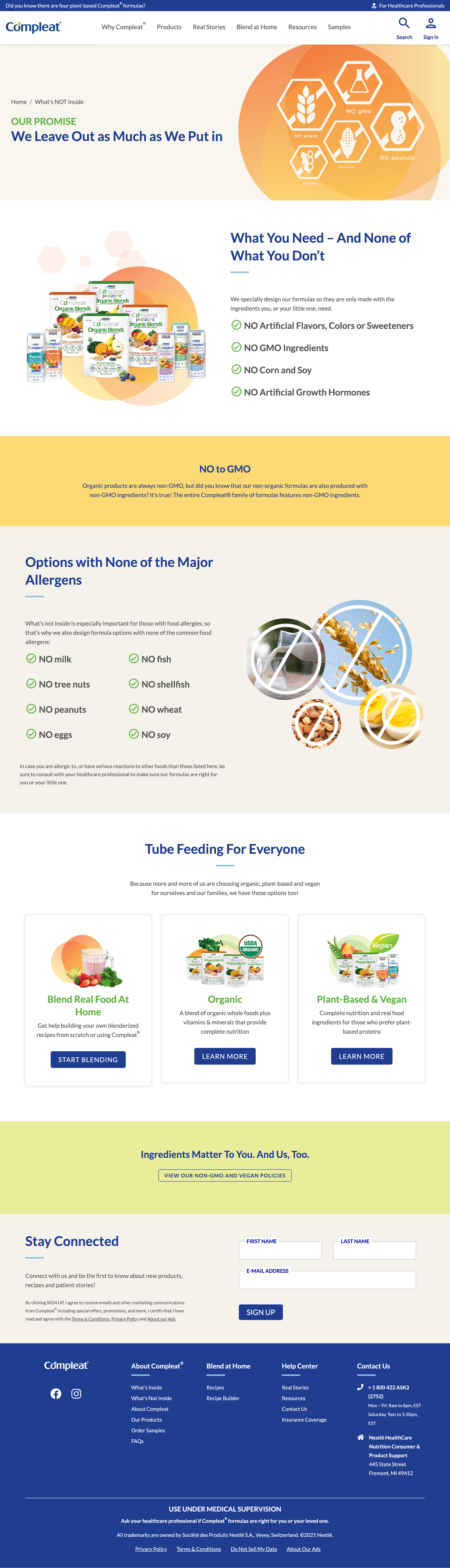 Compleat Ingredients Page