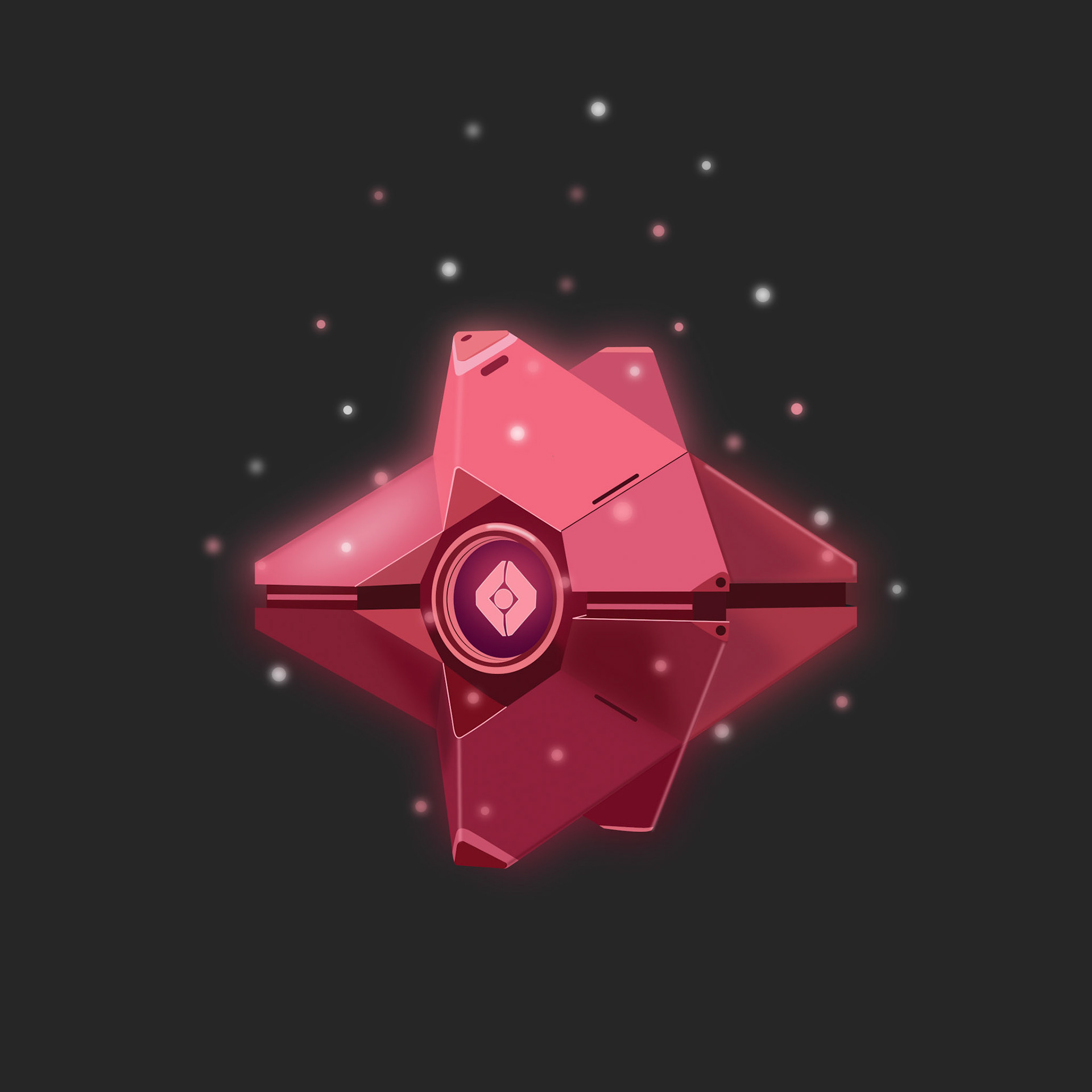 Crimson Ghost Shell | Vector Illustration