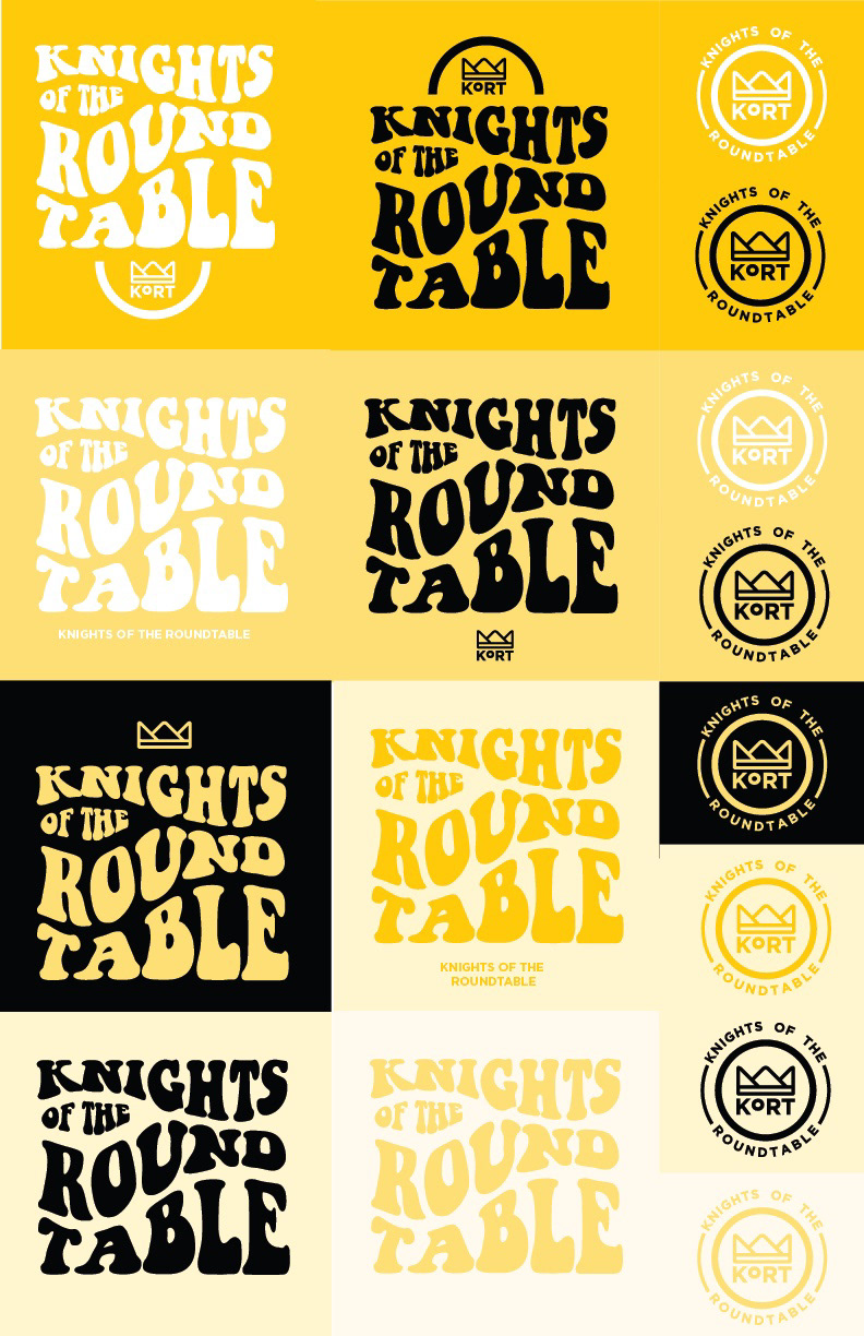 Shirt designs, front and back