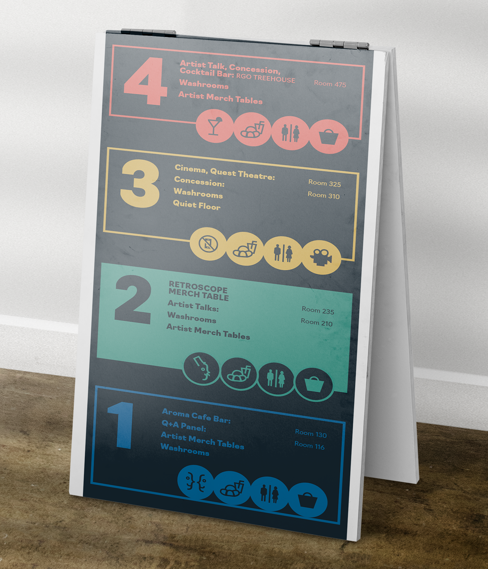Created for the cSPACE that has four floors.