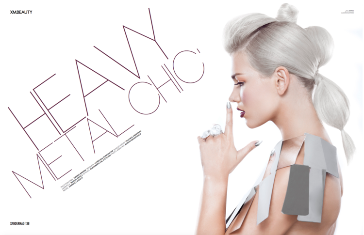 Beauty shot by Tiberiu Arsene with Gabriela Iliescu for Xander Mag.