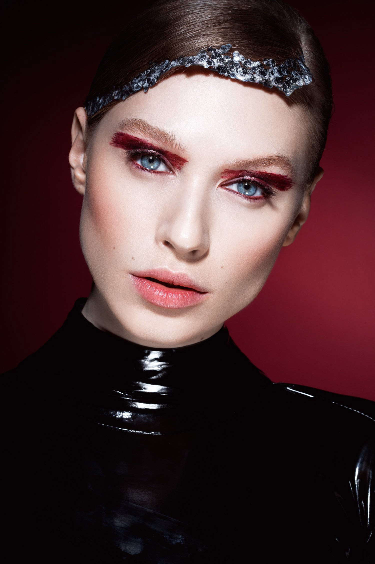 Beauty shot by Tiberiu Arsene with Gina Chirila for Unica.
