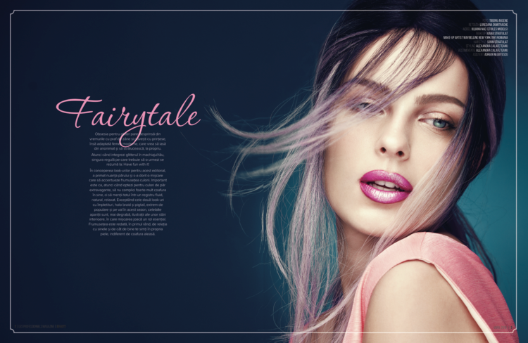 Beauty shot by Tiberiu Arsene with Iuliana Nae for Les Professionnels.