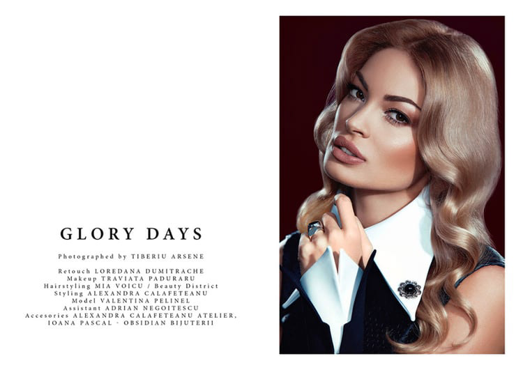Beauty shot by Tiberiu Arsene with Valentina Pelinel for Institute Magazine.