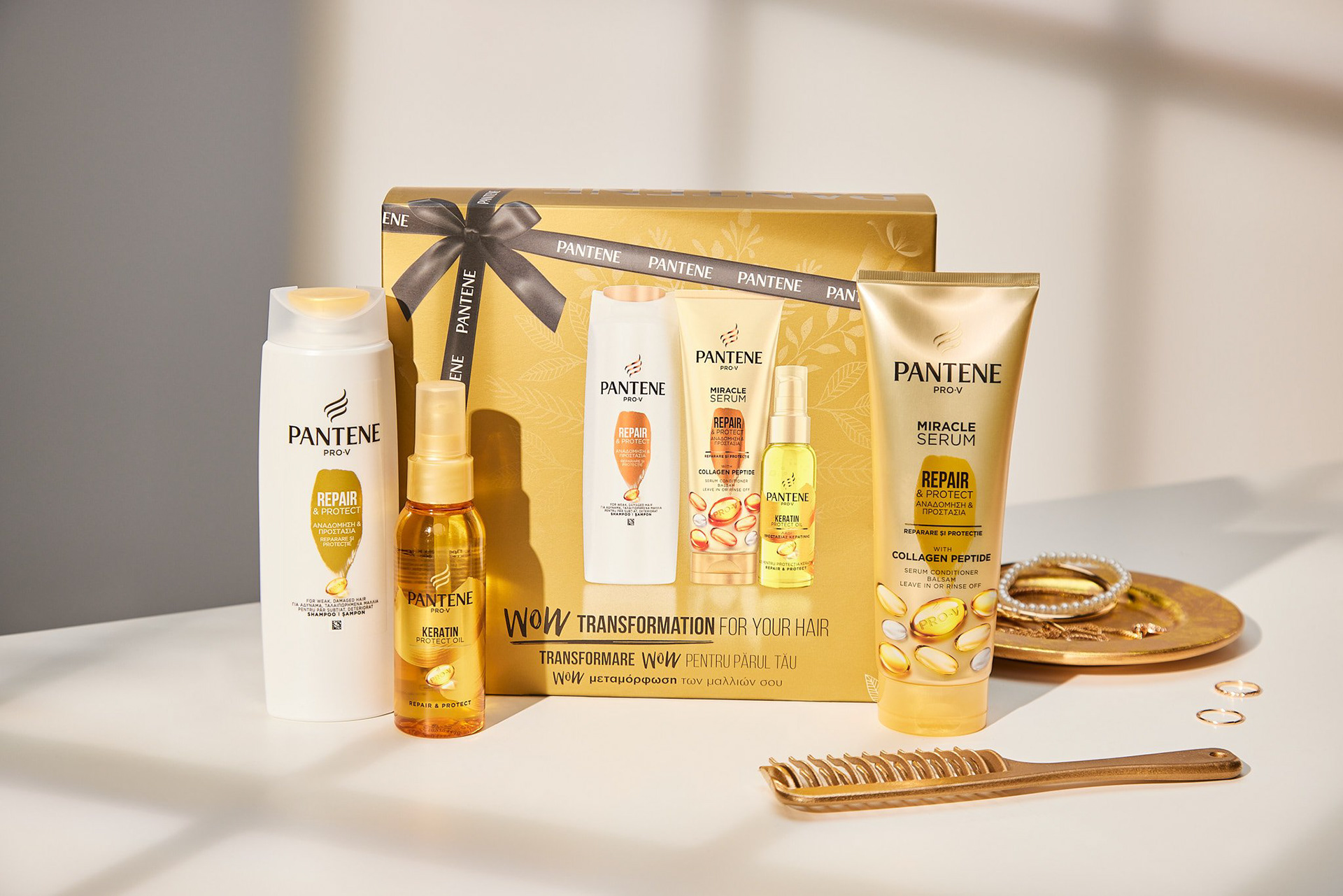 Product shots by Tiberiu Arsene, shot for Pantene.