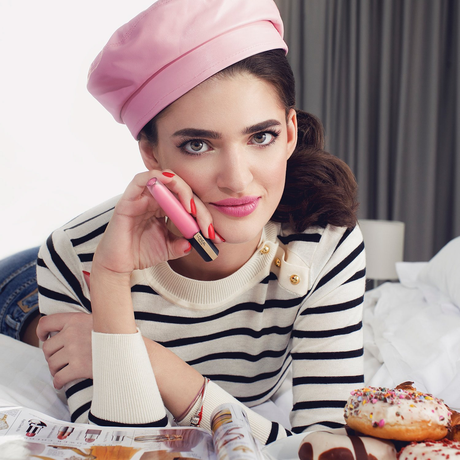 Commercial shot by Tiberiu Arsene with Maria Vigheciu for L'Oréal Paris.