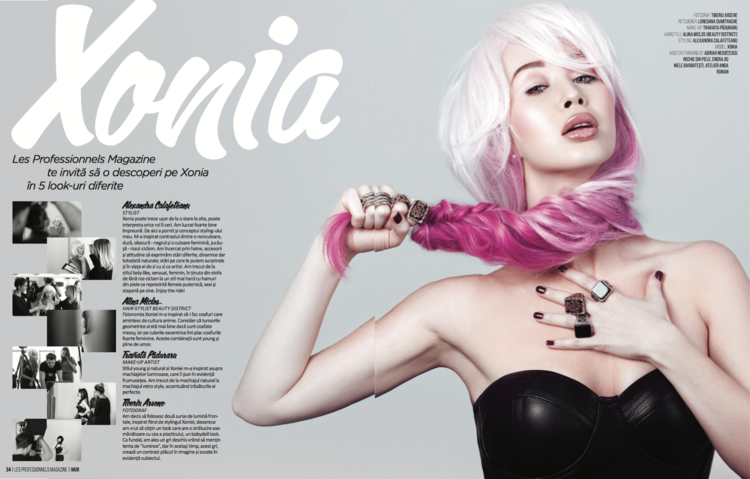 Beauty shot by Tiberiu Arsene with Xonia for Les Professionnels.