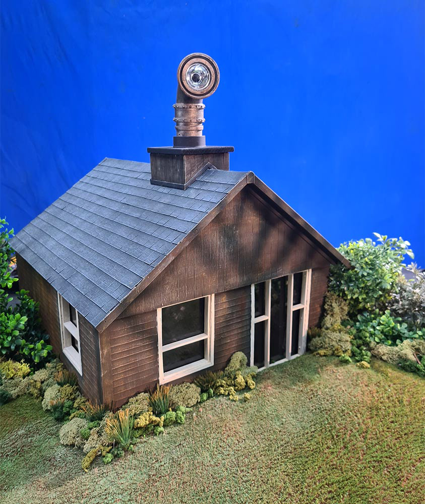 Periscope on set on top of the band's house.