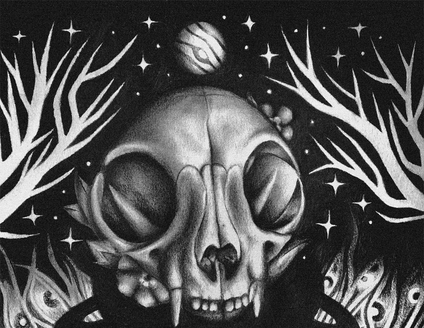 Untitled, 2019, lyijykynä ja tussi paperille / pencil and marker on paper, 18 x 20 cm,