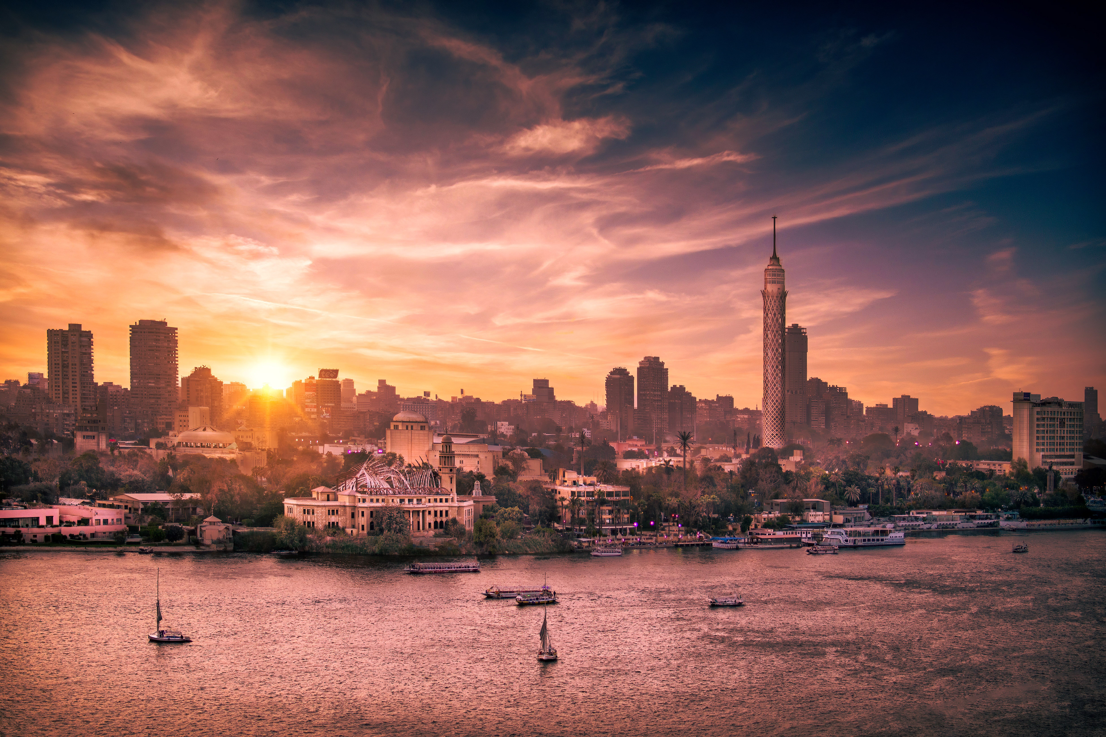 The Sun Sets Over the Nile