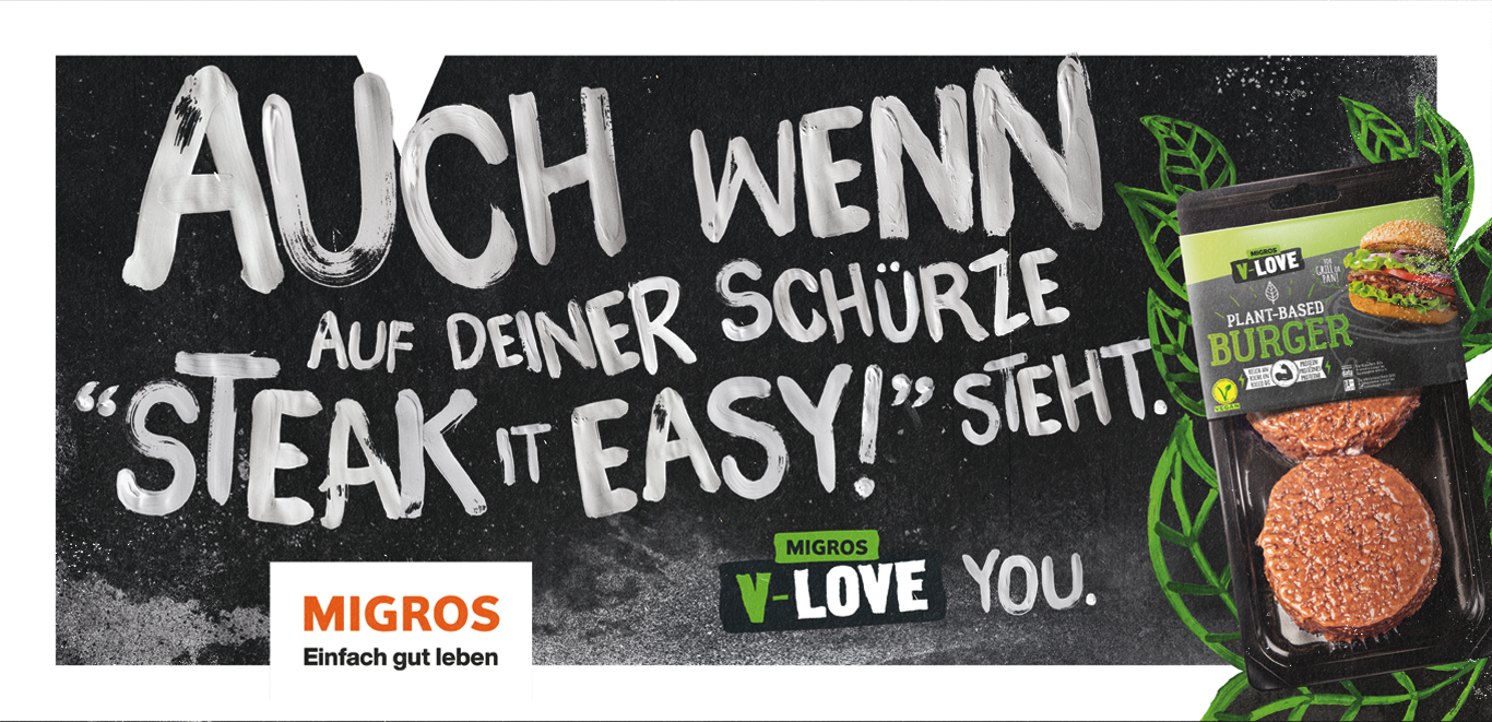 Even if your apron says "Steak it easy!" V-Love YOU.