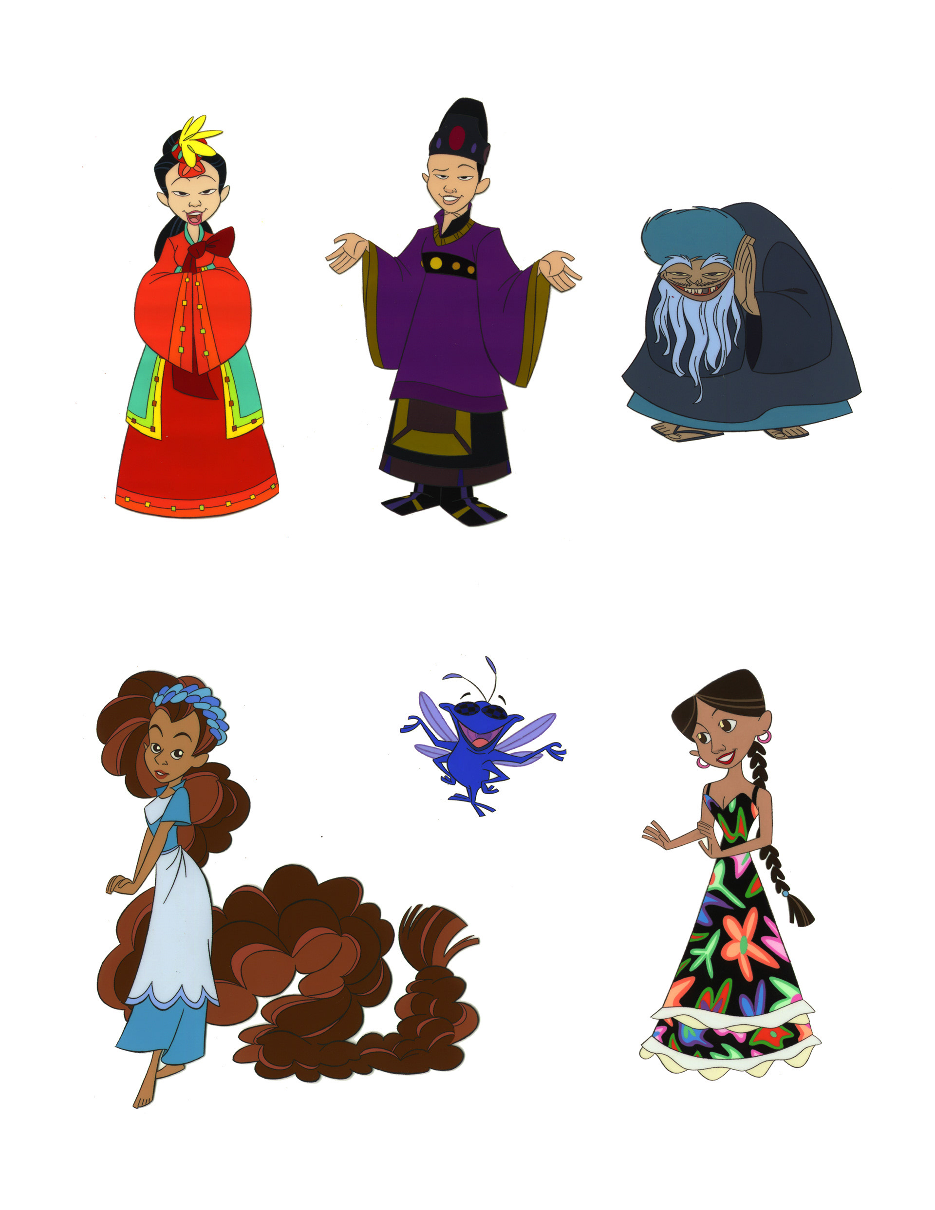 Character color design for Happily Ever After: Fairy Tales for Every Child