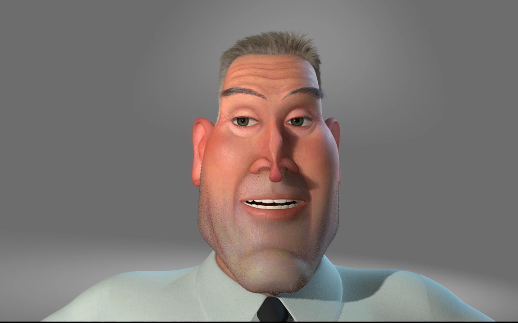 General Monger surfacing and hair groom for Monsters vs. Aliens