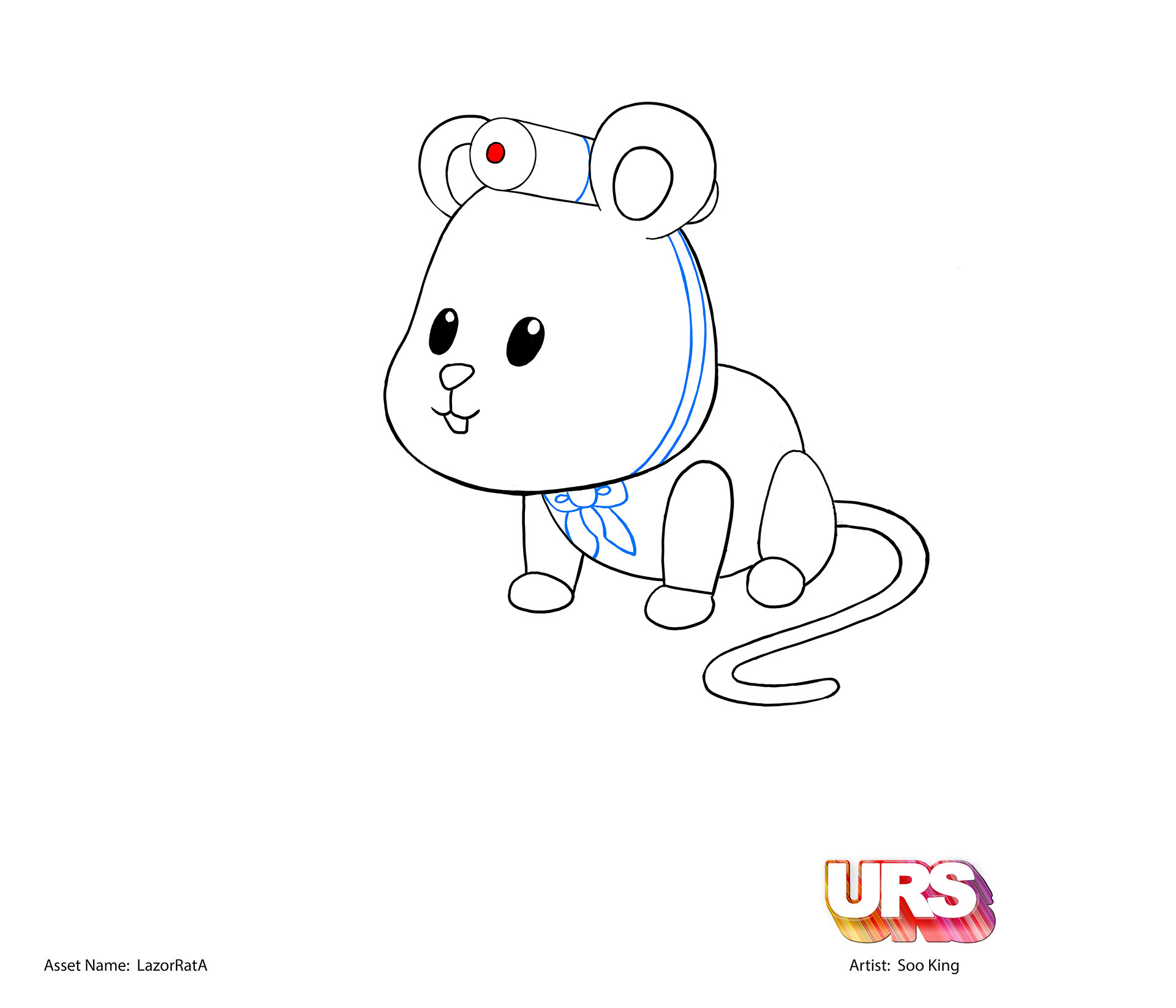Laser Rat desgin for BearBrick