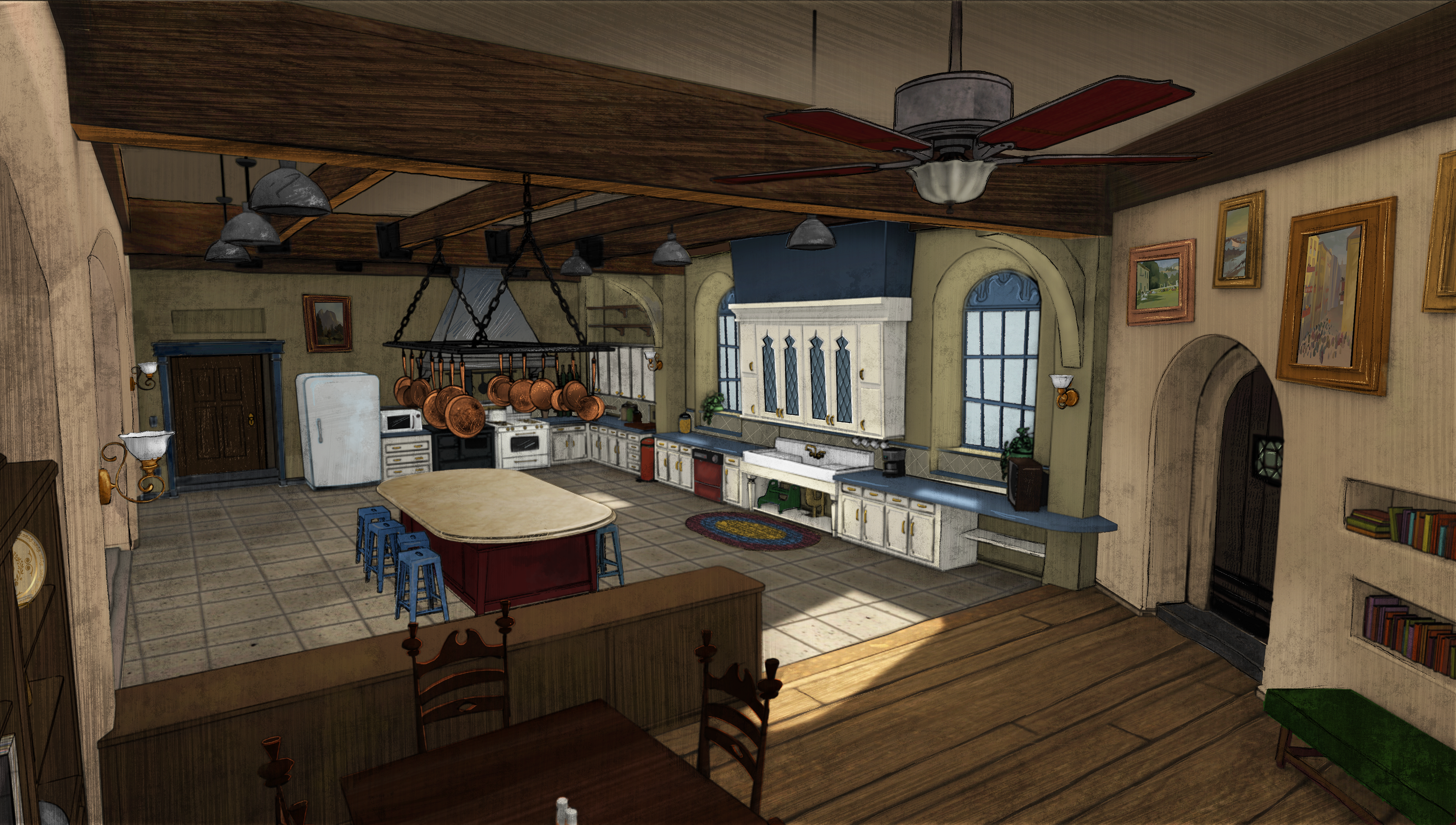 Mansion Kitchen color/texture for Curses!